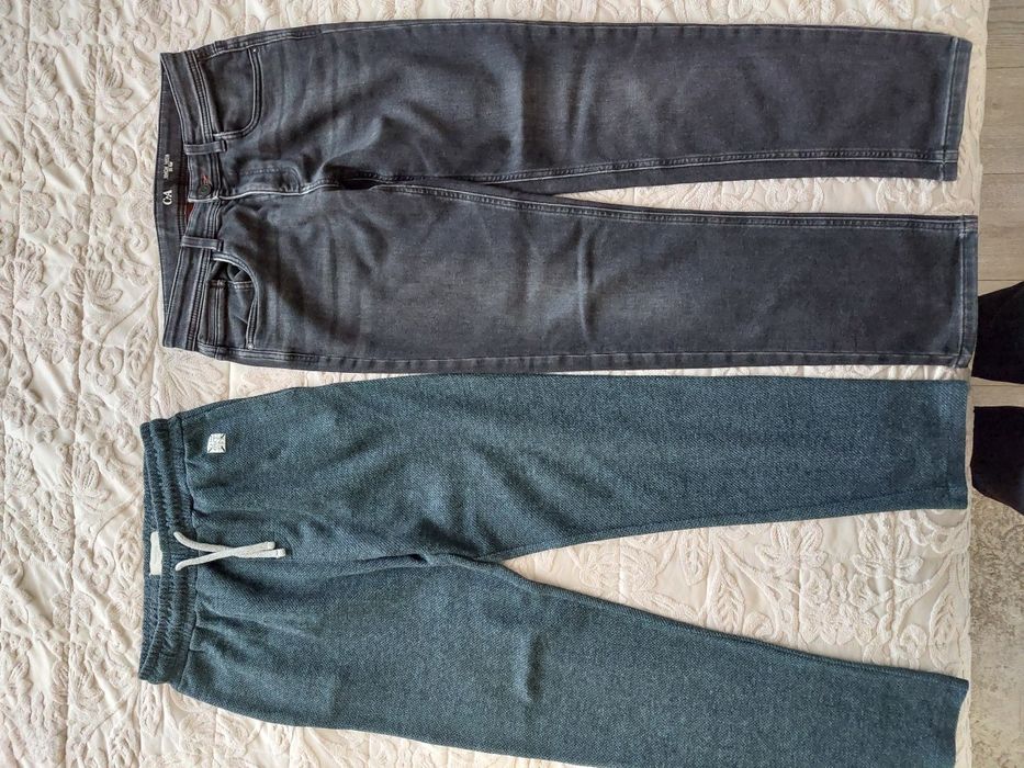 Pantaloni termici pt băieți 13-14 ani /164 cm, Mango, C&a