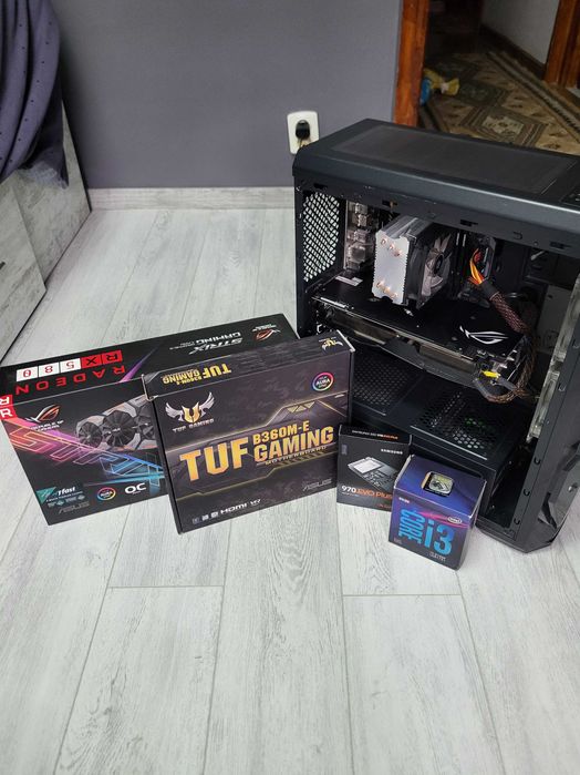 PC Gaming Budget Low-End cu i3 9100F, RX 580 8GB GDDR5 , 16GB RAM