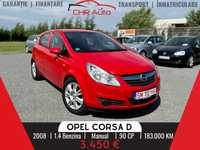 Opel Corsa 2008, 1.4 Benzina 90cp, Clima, Comenzi volan, Climatronic,Senzori parc