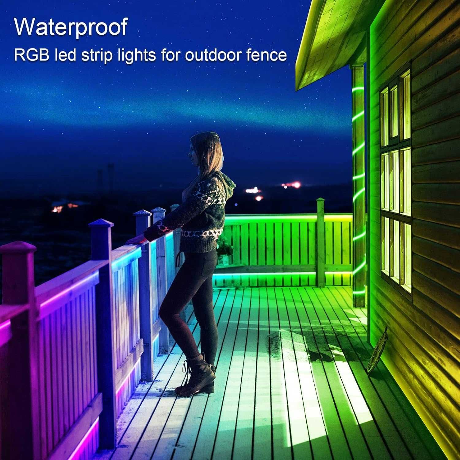 AILBTON 200 фута външни LED ленти, IP68 външни LED ленти с Bluetooth
