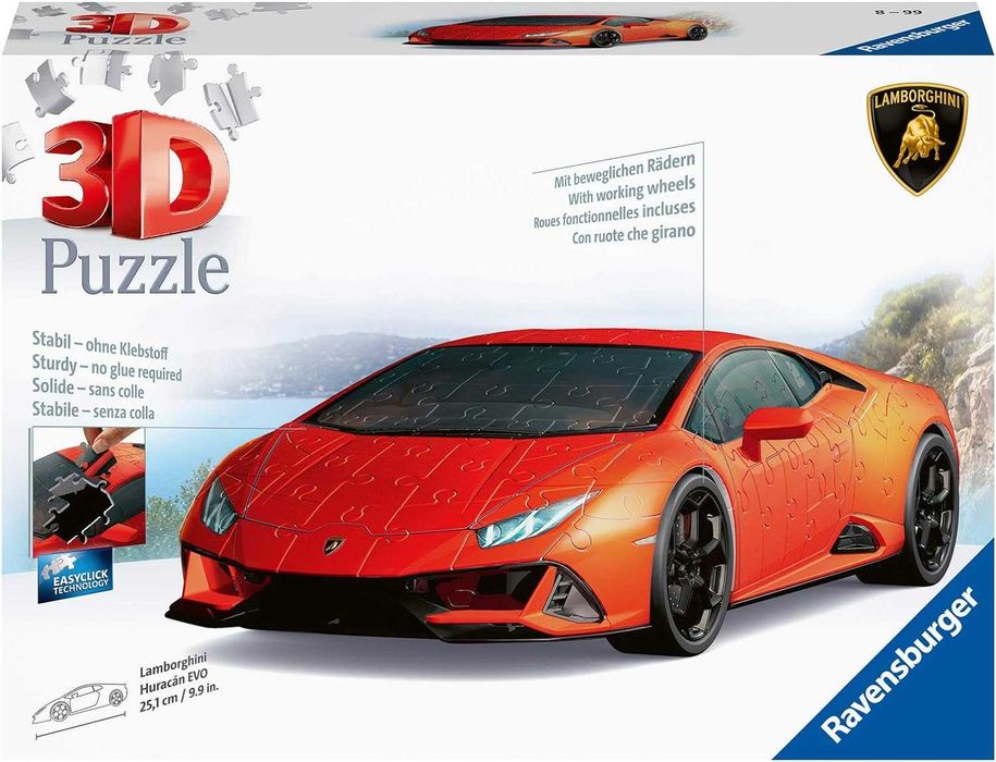 Ravensburger 3D пъзел модел на Lamborghini Huracan EVO