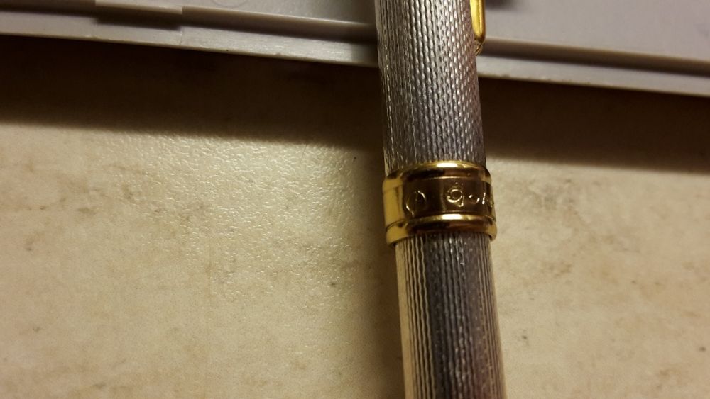 GOLDRING-Стара сребърна писалка и златно покритие
