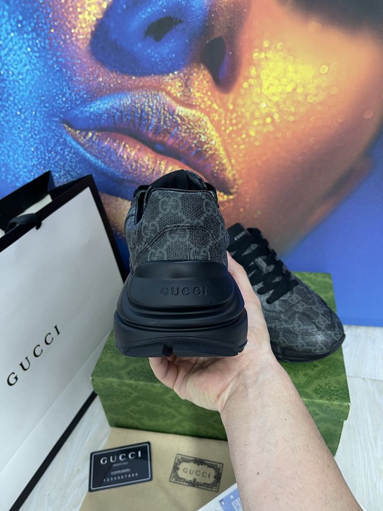 Adidasi Gucci piele naturala Full Box colectie noua