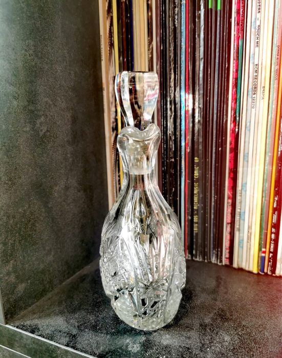 Гарафа оливерник шише кристално стъкло за алкохол напитки ликьор