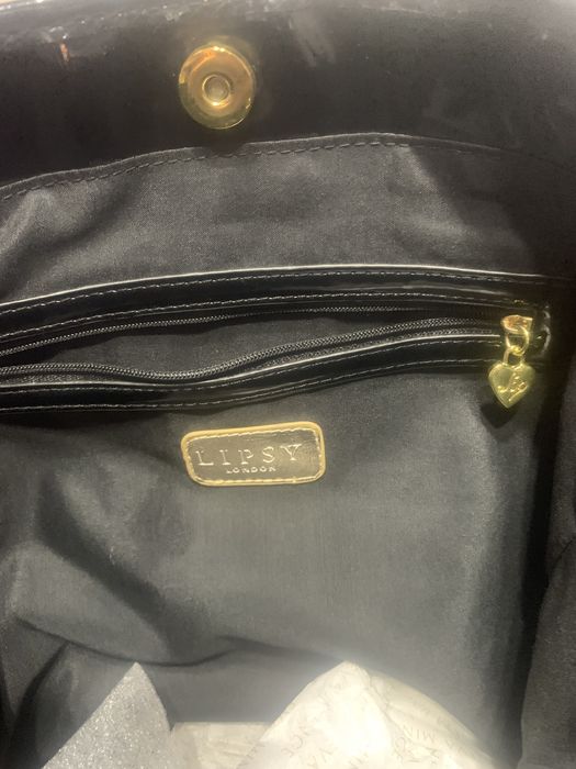 LIPSY Нова дамска чанта животински принт с лого