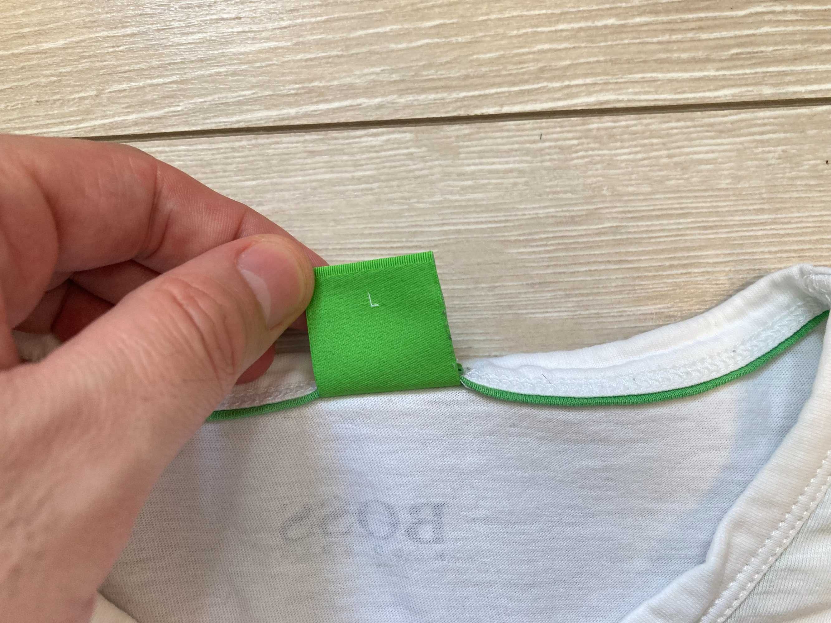 Hugo Boss Green Tee 1 Modern Fit мъжка бяла тениска размер L