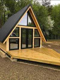 Construim Cabane stil A-Frame din structura de lemn la comanda