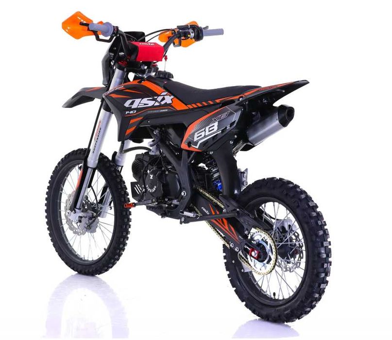 Motocicleta Enduro/Cross Asix XB68, 140cc, 4T,19"/16 negru/portocaliu