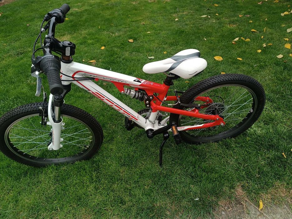 20" Детски Алуминиев Велосипед с Пълно Окачване Scott Spark