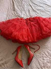 Pantofi stileto marimea36 culoare rosu in conditii bune