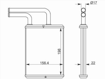 Радиатор отопителя салона  Mitsubishi Outlander