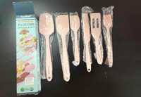 Set 6 spatule din silicon,roz, NOI