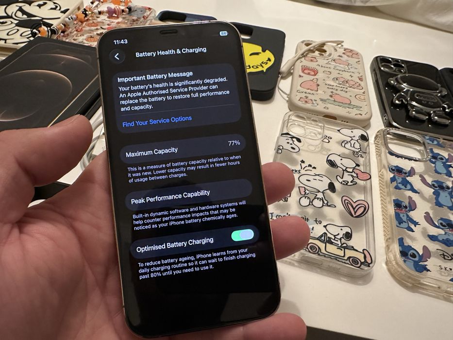 iPhone 12 Pro 128GB Impecabil Full cutie Folie sticla si multe huse