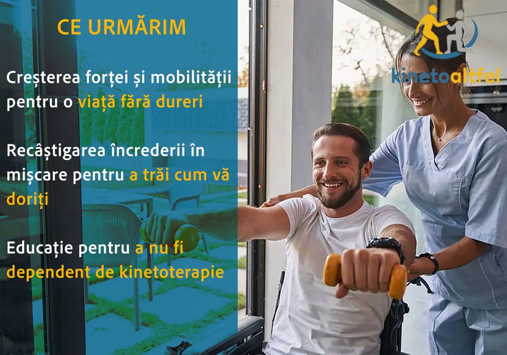 Servicii de KINETOTERAPIE personalizate și profesionale la tine acasă!