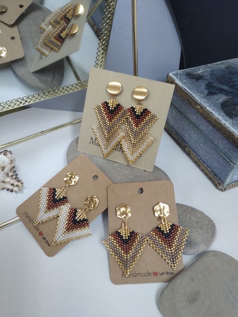 Дамски обеци от мъниста