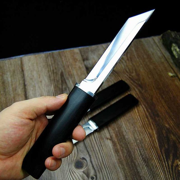 Cutit tip samurai, teaca lemn abanos