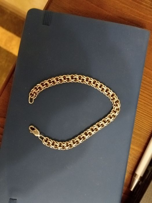 Браслет мужской серебро