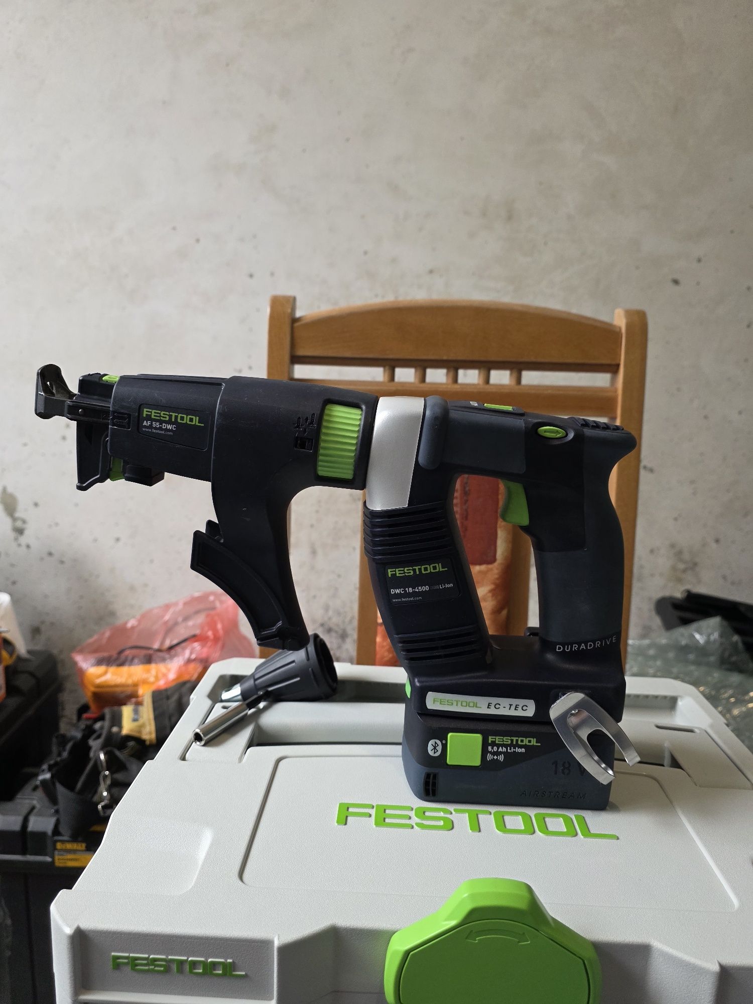 Акумулаторен строителен винтовърт Festool DWC 18-4500, 1 батерия