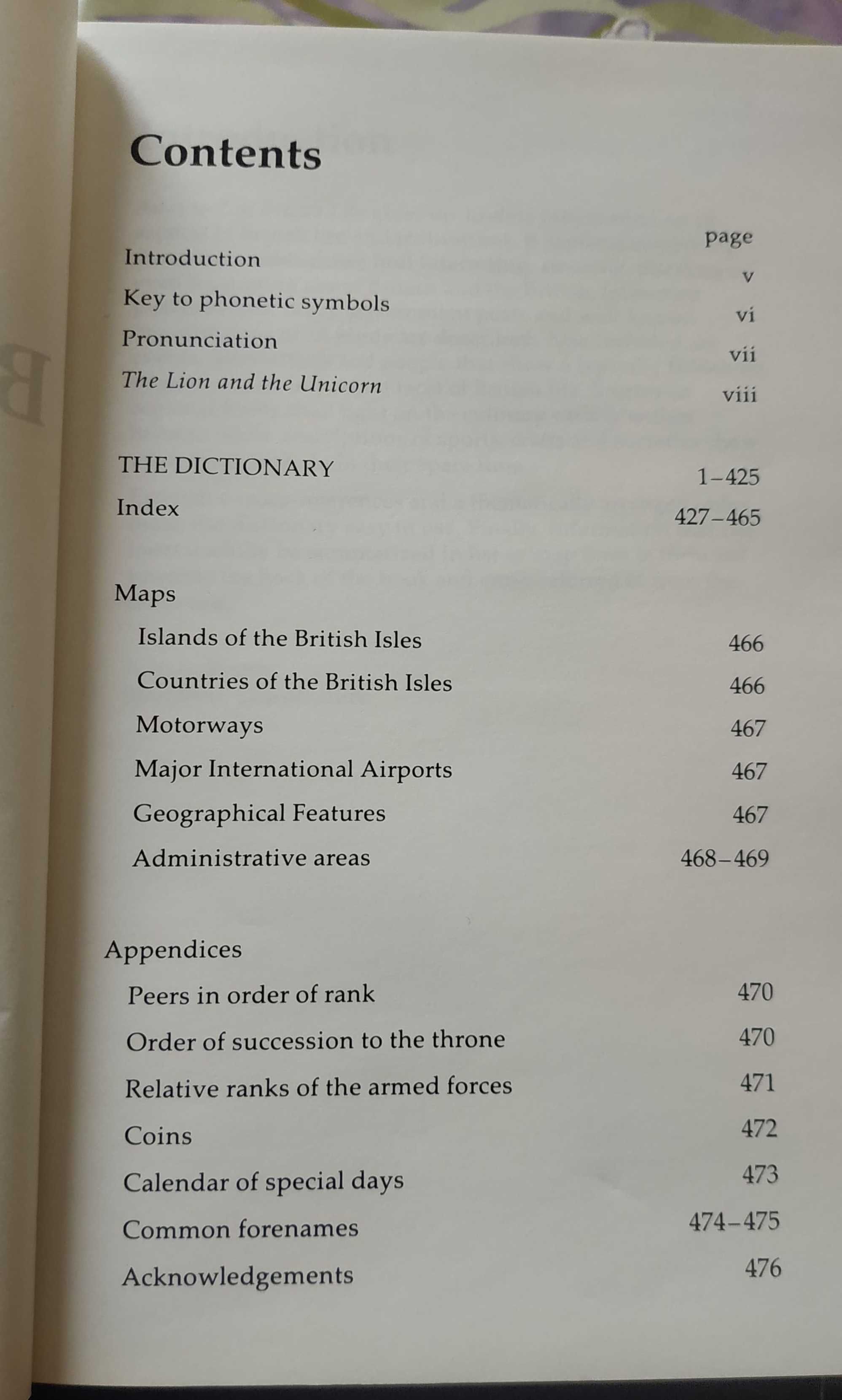 An A to Z to British Life  – un dicționar al Marii Britanii