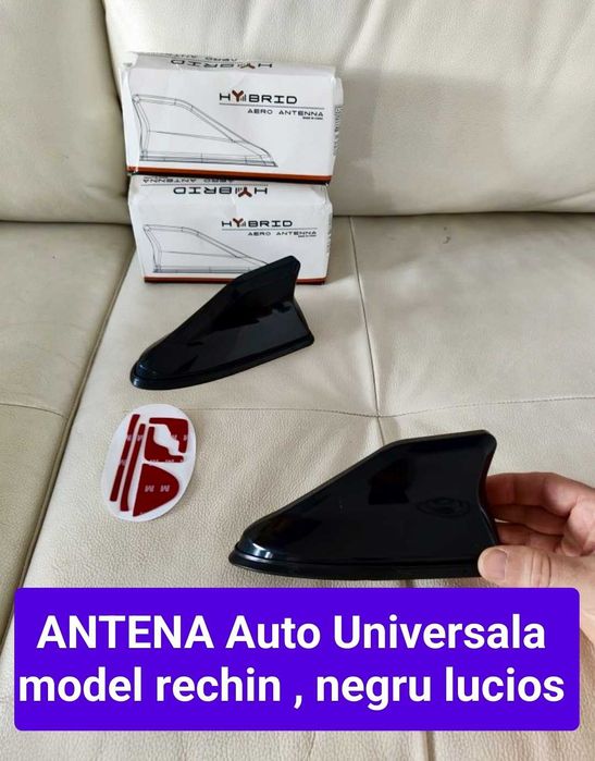 Antena Tip Rechin universala, negru lucios - FM Radio