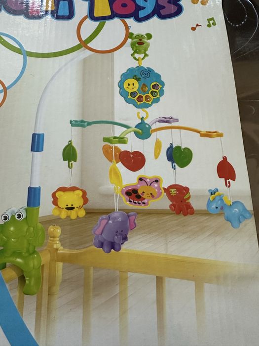 Lorelli toys въртележка за бебета със зелена жабка