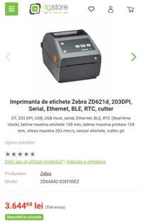 Imprimanta de etichete Zebra ZD621d