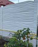 Gard din beton alb 12m liniari