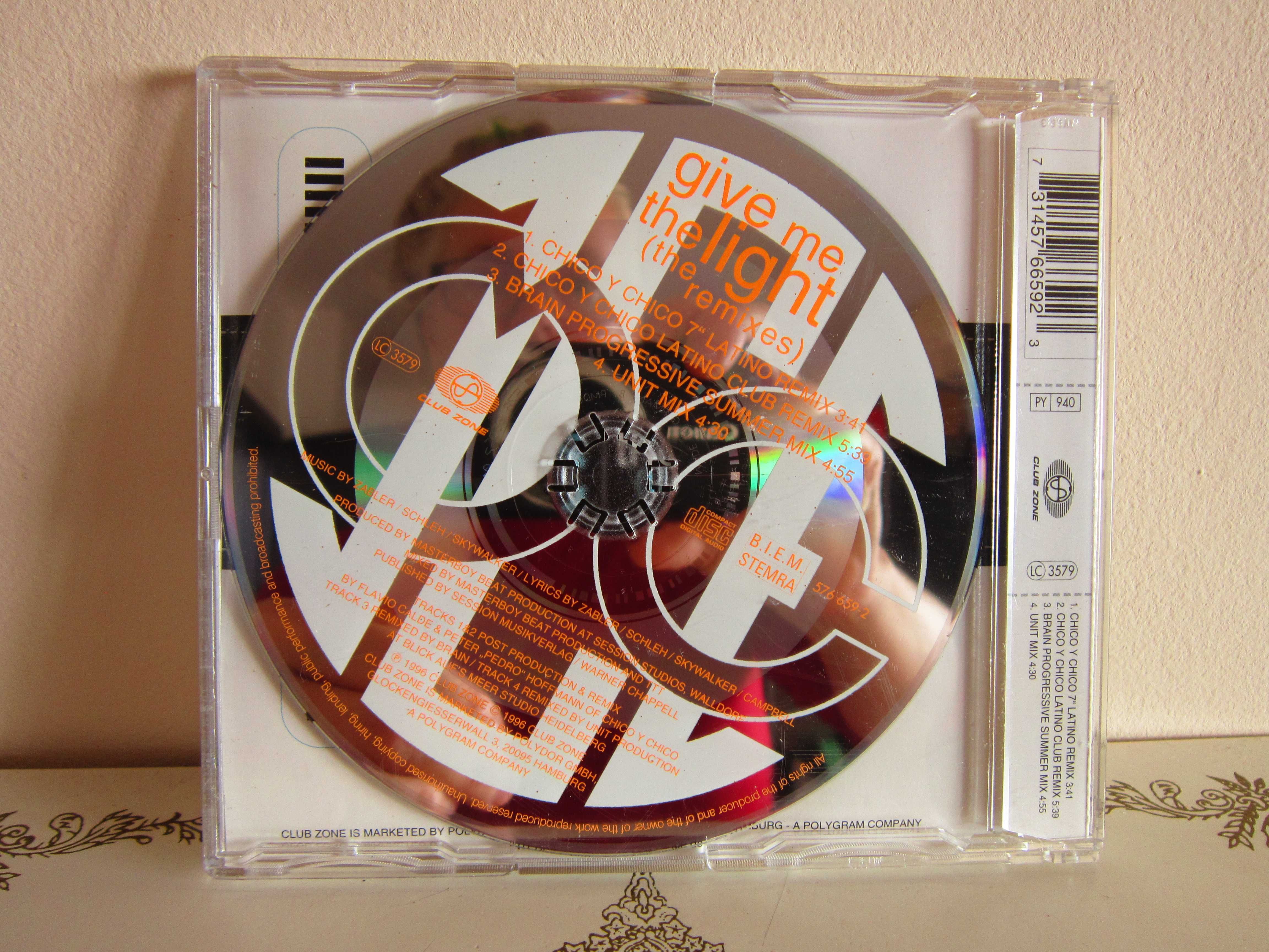 cd ICE MC Give Me The Light (Remixes) Electronic,Latin,Euro House 1996