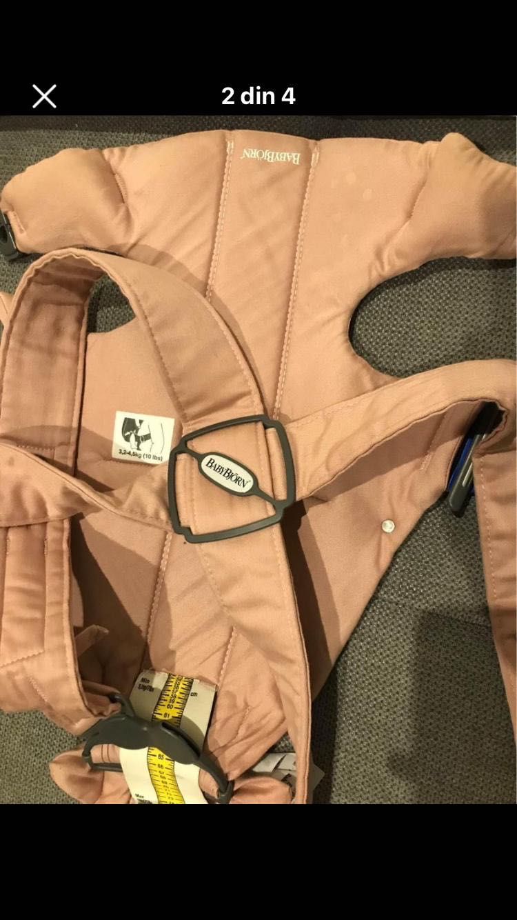 Marsupiu pentru bebelusi BabyBjorn Mini, Bumbac