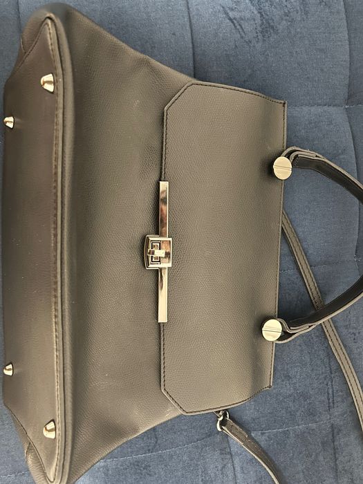 Geanta neagră piele naturală