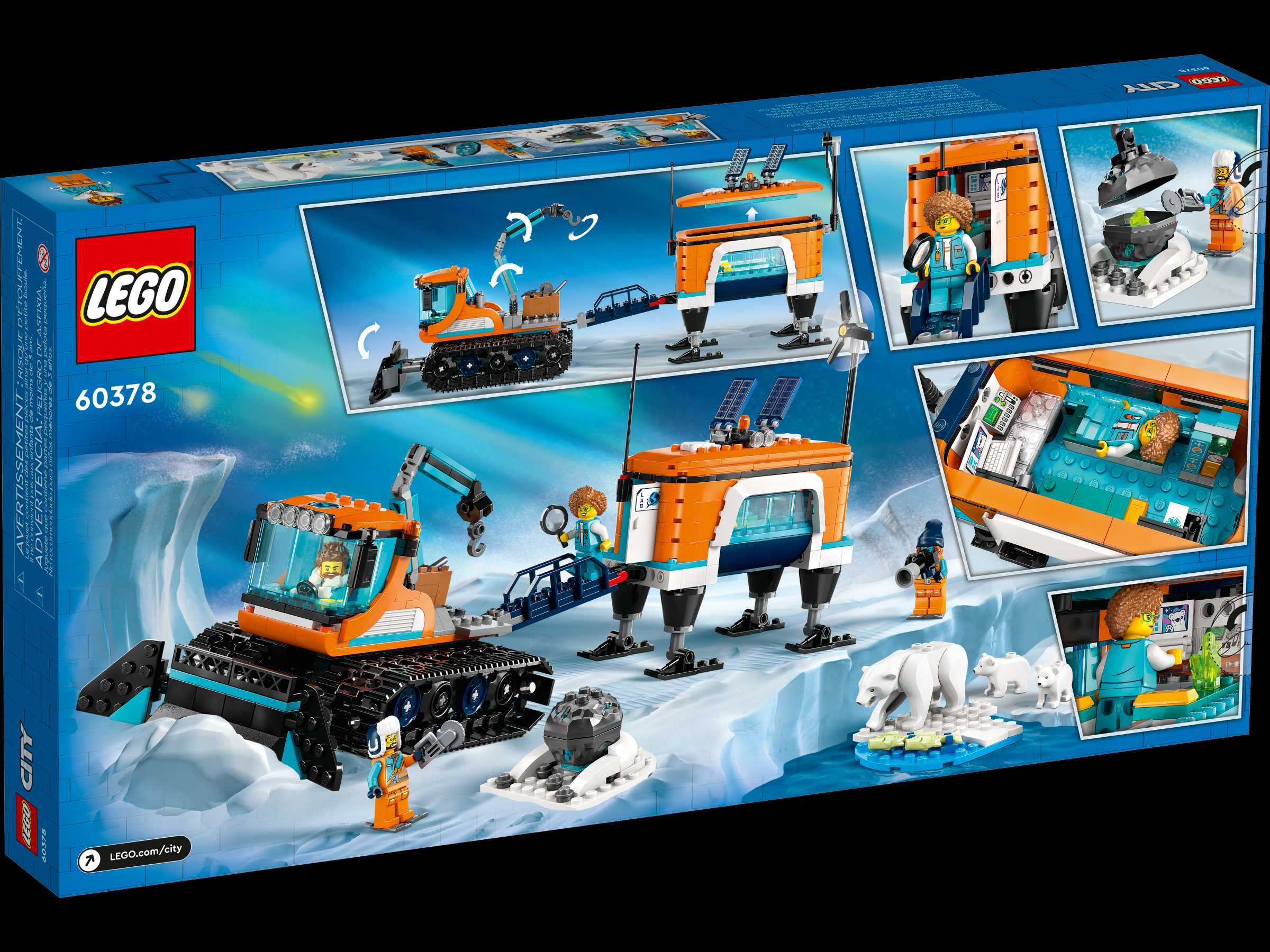 LEGO Сити - Арктическа мобилна лаборатория - (489 'части) (ЧИСТО НОВО)