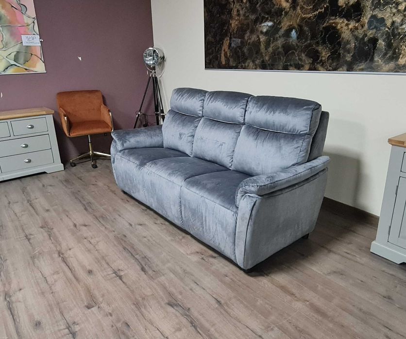 Сив диван тройка от плат плюш