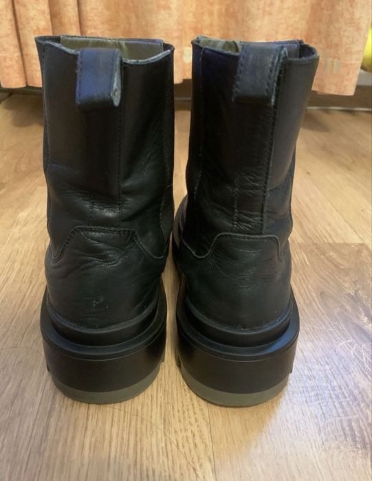 Ghete de dama Zara din piele naturala, masura 37, cizme