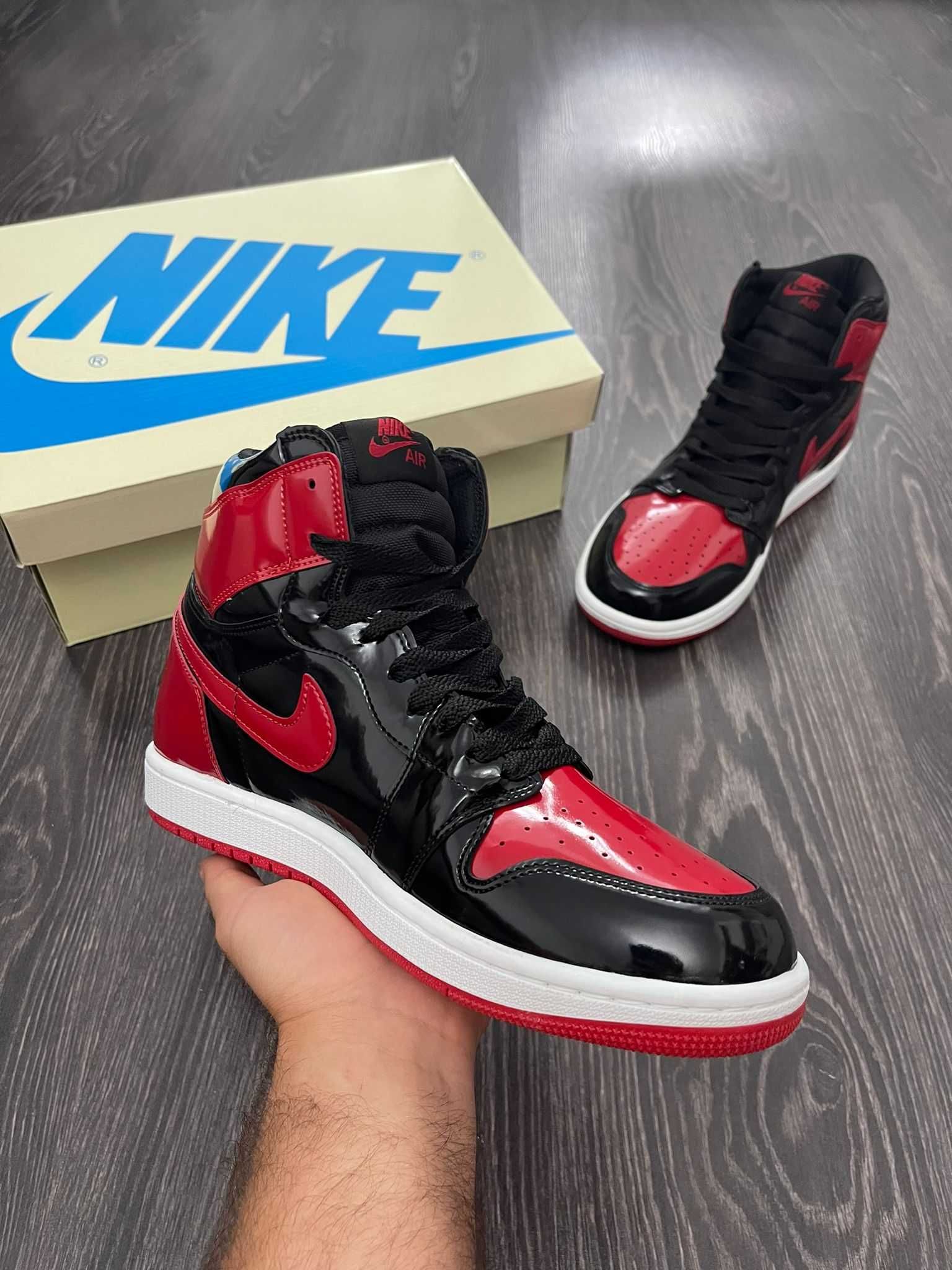 Jordan 1 High Patent Bred 36-45 (Livrare cu Verificare)