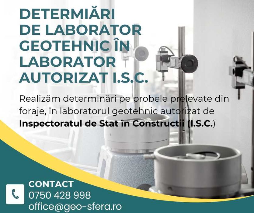 Studiu Geotehnic [BUCURESTI/ILFOV]-Verificare Af/Ag-Foraje-Laborator