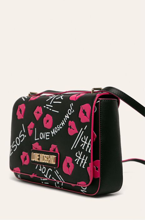 Love moschino оригинална чанта с принт