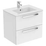 Set mobilier baie suspendat 60 cm, Ideal Standard, cu lavoar + oglinda