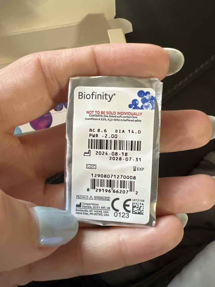Едномесечни лещи Biofinity