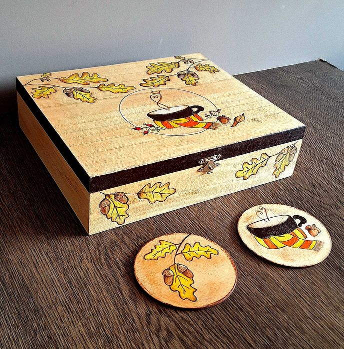 Кутия за чай  " Есен "