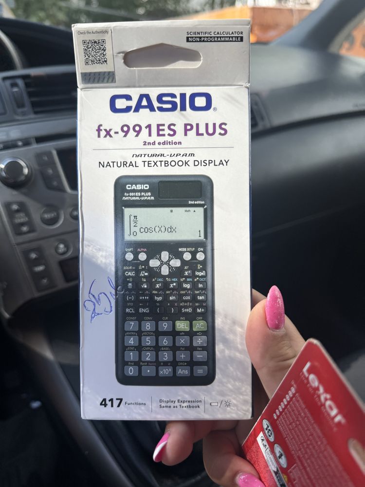 Научен калкулатор Casio FX-991ES Plus2, черен, 417 функции