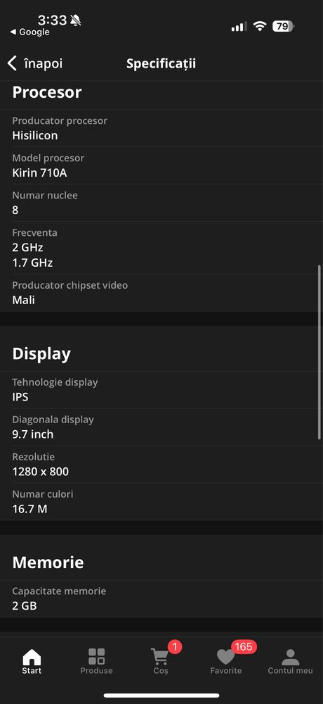 Tableta Huawei MatePad T10, 9,7”, 2GB RAM, 32GB