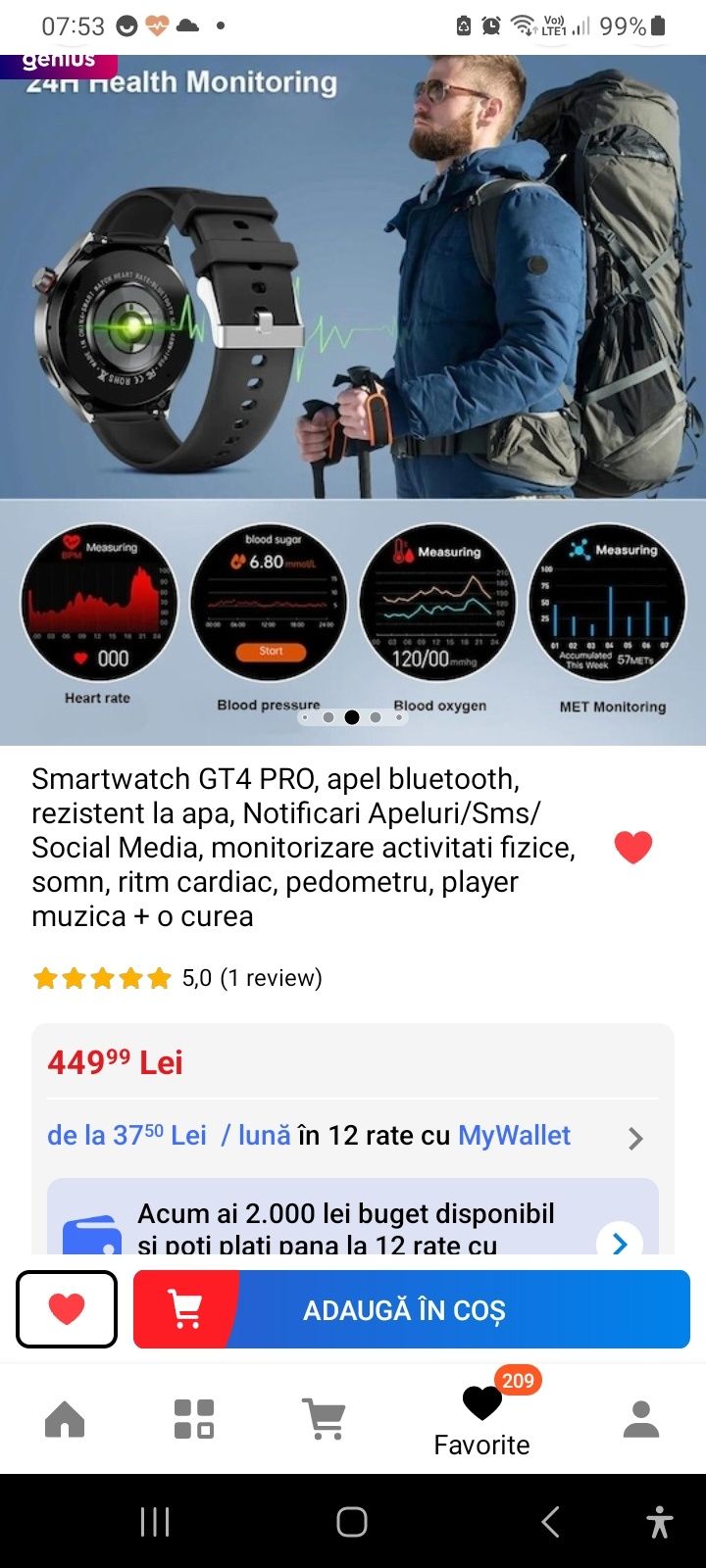 Smartwatch g4 pro