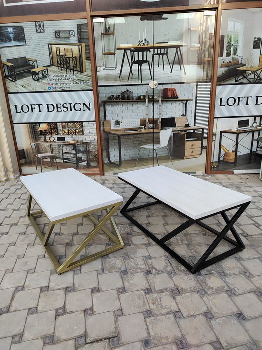 Журнальный кофейный чайний гостевой стол лофт ! Jurnal kofe mexmon  st