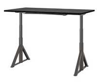 Birou Reglabil IDÅSEN IKEA - Negru/Gri Închis, 160x80 cm