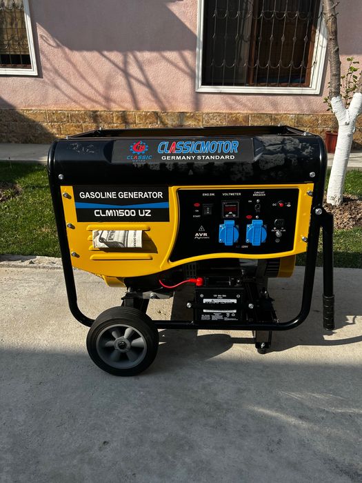 Генератор новый 11к бензин газ