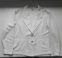 Пиджак лёгкий без подкладка белый на двух пуговицах 46-48 размер Япони