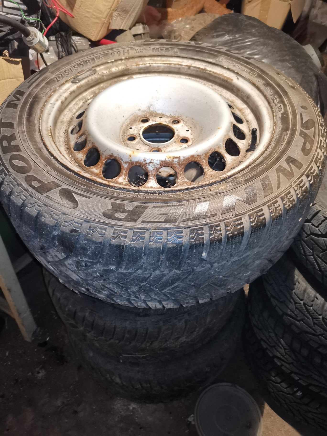 Джанти с гуми DUNLOP 225/55 R16