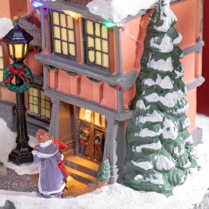 Коледна украса HOMCOM, Коледно селце, 22 цветни светодиода