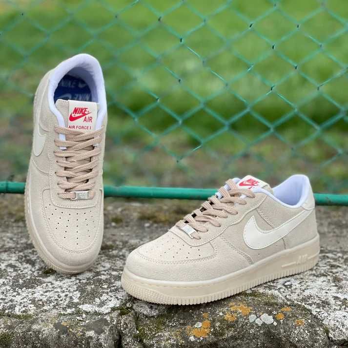 Sneakersi Air Force 1 low piele intoarsa | Produs NOU