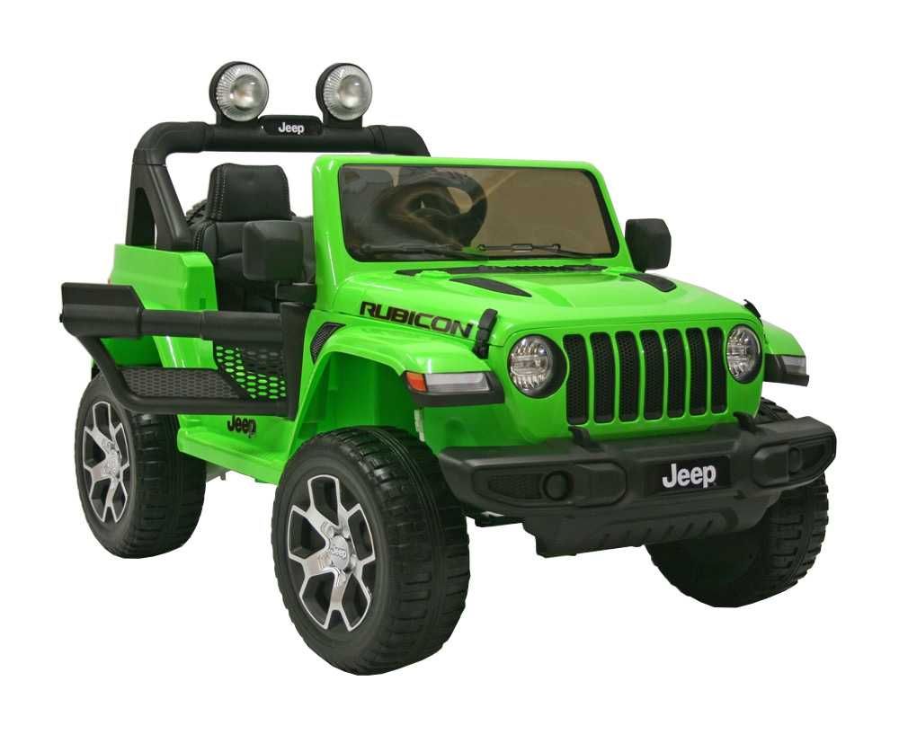 Masinuta electrica copii 2-8 ani Jeep Rubicon 4x4, Roti Moi  Verde